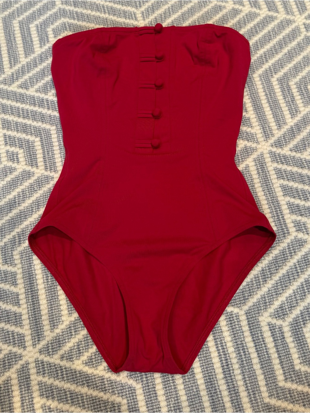 Eres Swimsuit - Strapless One-Piece - Red